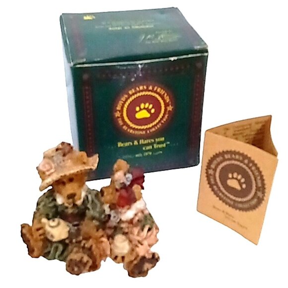 Vintage Boyds Bears & Friends 'Emma and Bailey' Afternoon Tea Bear Figurine 1995 - Picture 1 of 10